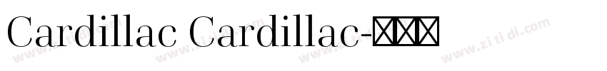 Cardillac Cardillac字体转换